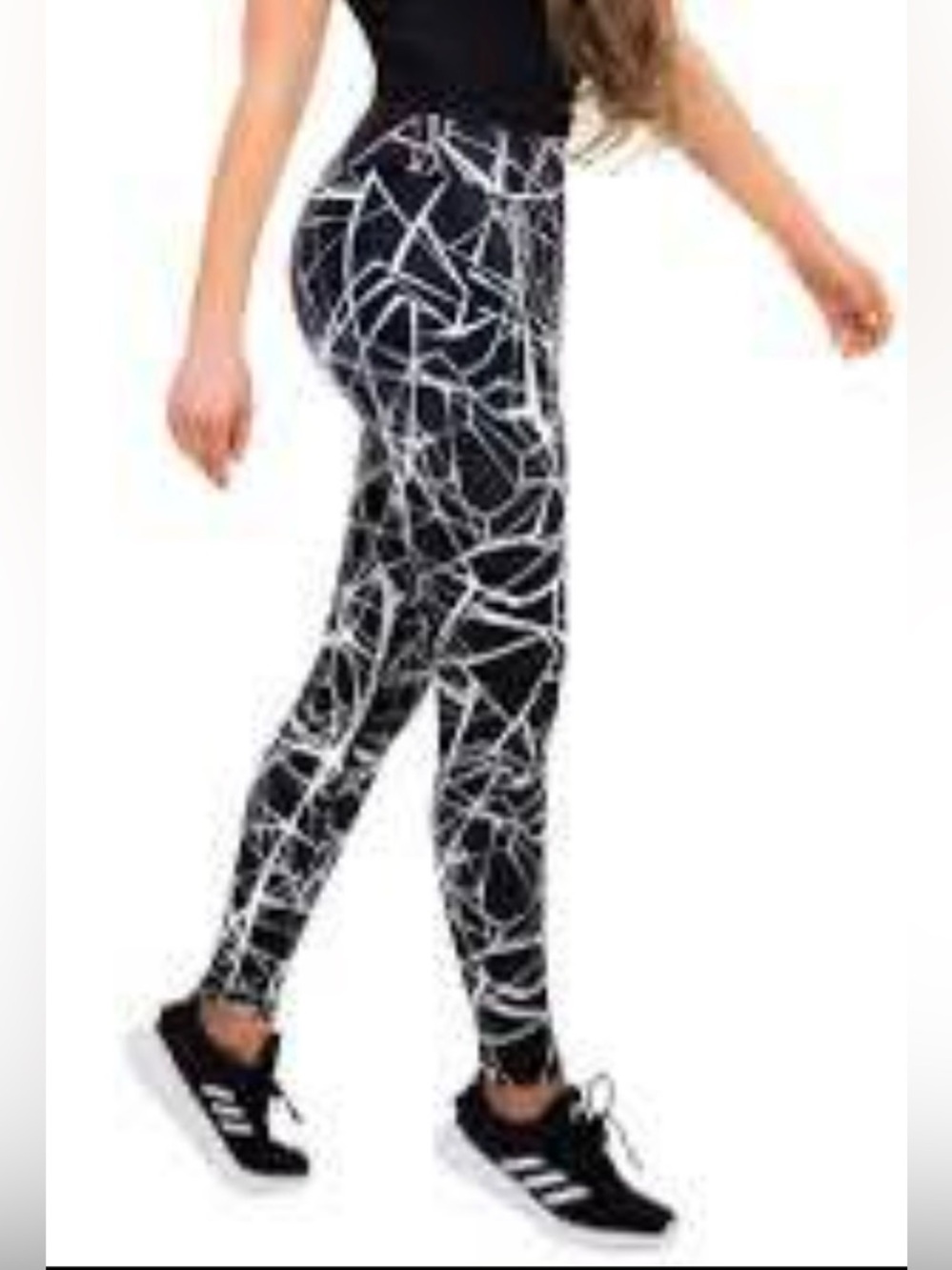 WOMEN'S COMPRESSION Z LEGGINGS - TANGLED WHITE